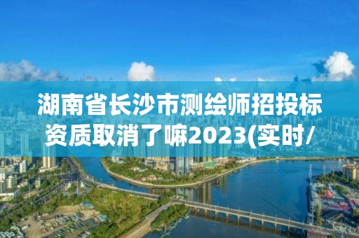 湖南省長(zhǎng)沙市測(cè)繪師招投標(biāo)資質(zhì)取消了嘛2023(實(shí)時(shí)/更新中)