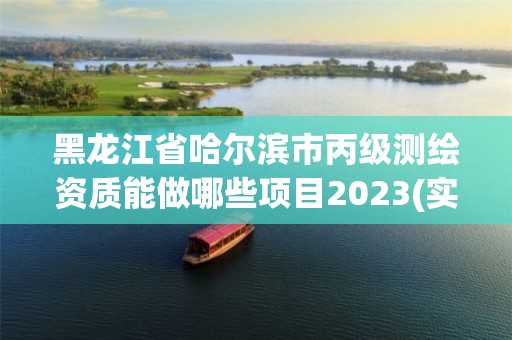 黑龍江省哈爾濱市丙級測繪資質能做哪些項目2023(實時/更新中)