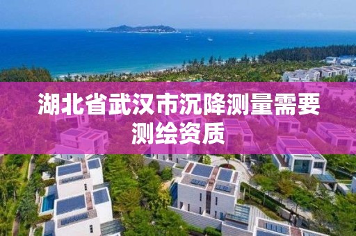 湖北省武漢市沉降測量需要測繪資質