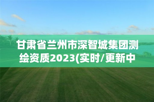 甘肅省蘭州市深智城集團測繪資質2023(實時/更新中)