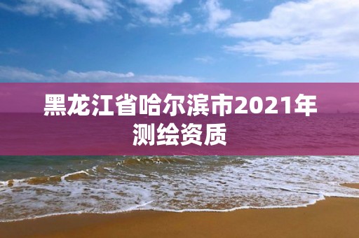 黑龍江省哈爾濱市2021年測繪資質(zhì)