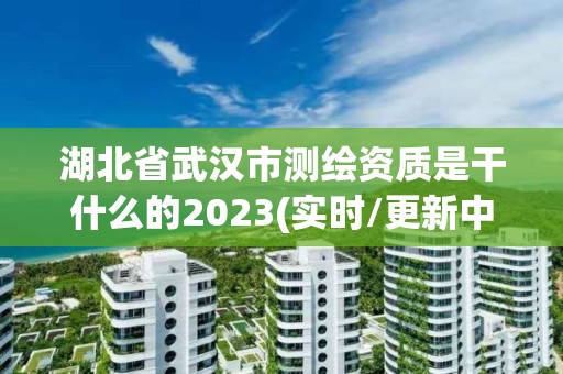 湖北省武漢市測繪資質是干什么的2023(實時/更新中)