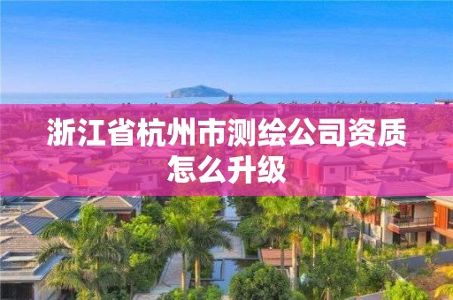 浙江省杭州市測繪公司資質怎么升級