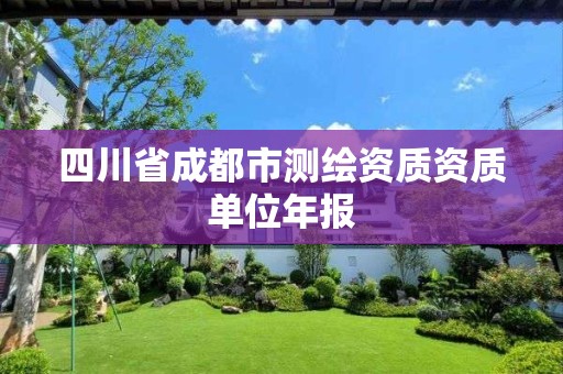 四川省成都市測繪資質資質單位年報