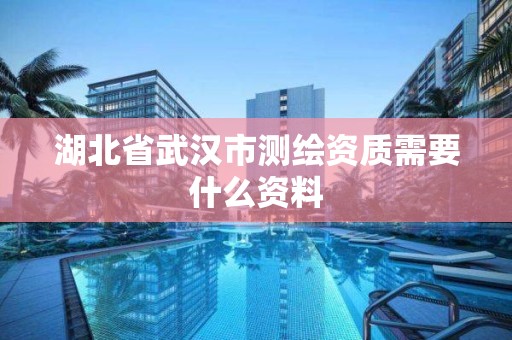 湖北省武漢市測繪資質需要什么資料