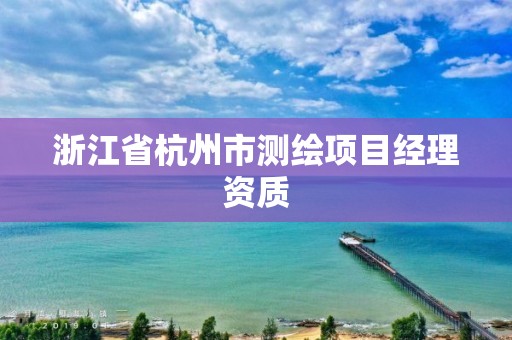 浙江省杭州市測繪項目經理資質