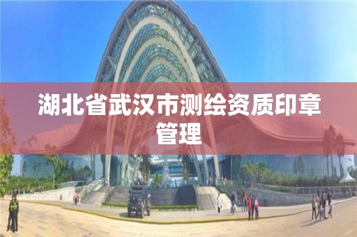 湖北省武漢市測繪資質印章管理