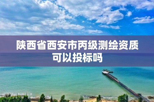 陜西省西安市丙級測繪資質(zhì)可以投標(biāo)嗎