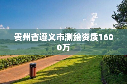 貴州省遵義市測繪資質1600萬