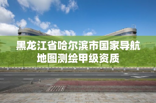 黑龍江省哈爾濱市國家導航地圖測繪甲級資質