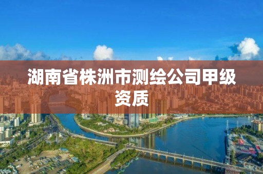 湖南省株洲市測繪公司甲級資質