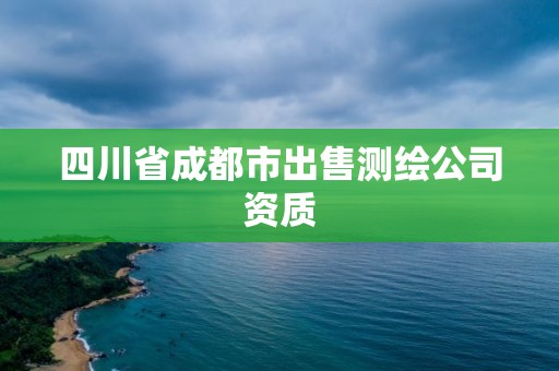 四川省成都市出售測(cè)繪公司資質(zhì)