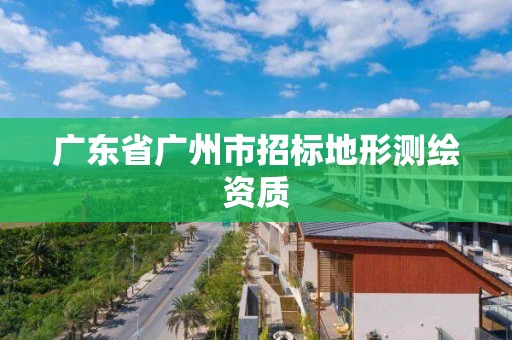 廣東省廣州市招標地形測繪資質