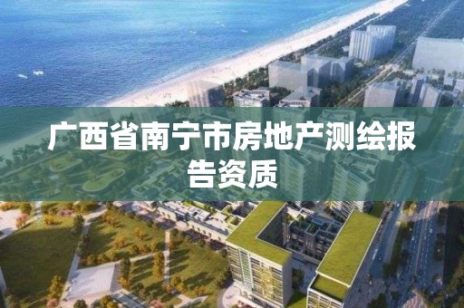 廣西省南寧市房地產測繪報告資質