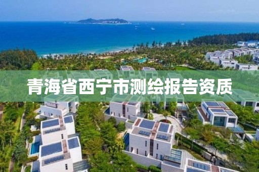 青海省西寧市測繪報告資質