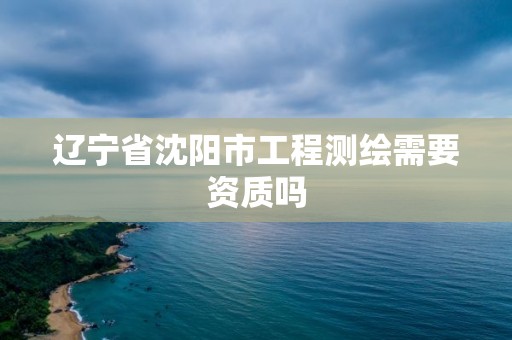 遼寧省沈陽市工程測繪需要資質(zhì)嗎