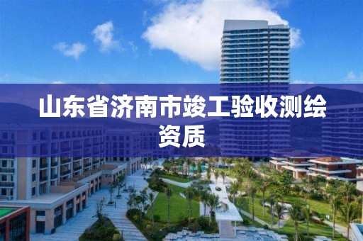 山東省濟南市竣工驗收測繪資質