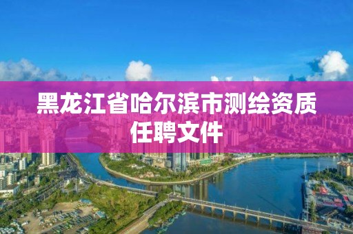 黑龍江省哈爾濱市測繪資質任聘文件