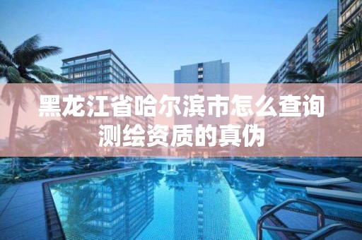 黑龍江省哈爾濱市怎么查詢測繪資質的真偽