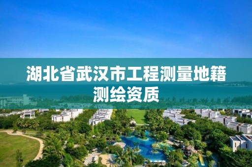 湖北省武漢市工程測量地籍測繪資質