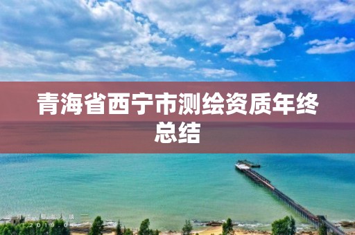 青海省西寧市測繪資質(zhì)年終總結(jié)