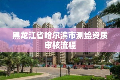 黑龍江省哈爾濱市測繪資質審核流程