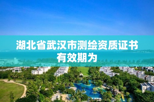 湖北省武漢市測繪資質證書有效期為