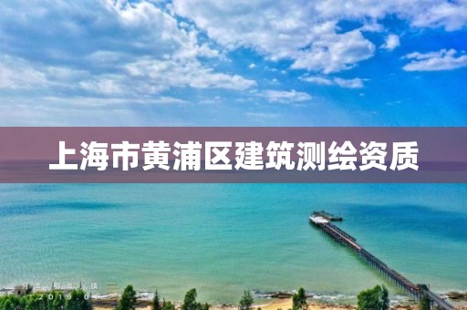 上海市黃浦區建筑測繪資質