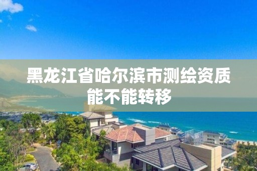 黑龍江省哈爾濱市測繪資質能不能轉移