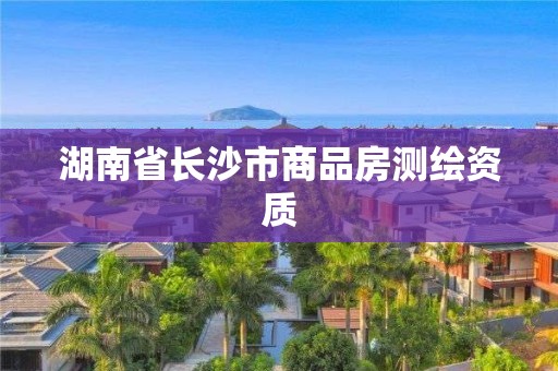 湖南省長沙市商品房測繪資質(zhì)