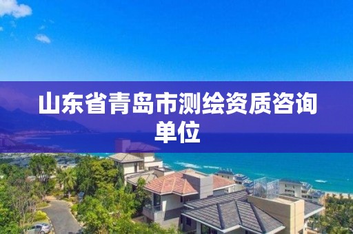 山東省青島市測(cè)繪資質(zhì)咨詢單位