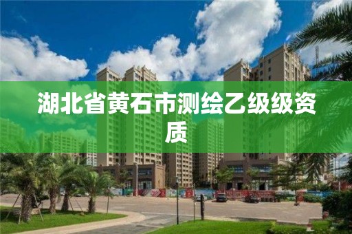 湖北省黃石市測繪乙級級資質(zhì)