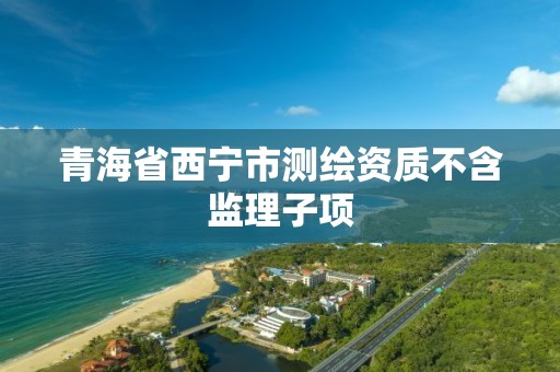 青海省西寧市測繪資質不含監(jiān)理子項