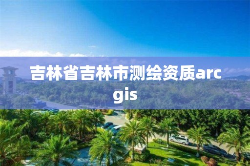 吉林省吉林市測繪資質(zhì)arcgis