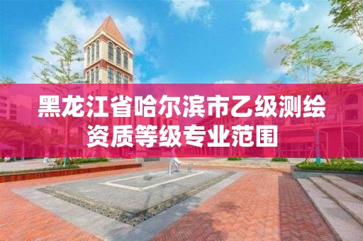 黑龍江省哈爾濱市乙級測繪資質等級專業范圍