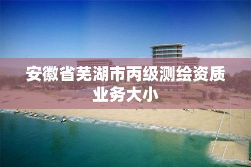 安徽省蕪湖市丙級(jí)測繪資質(zhì)業(yè)務(wù)大小