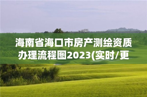 海南省海口市房產測繪資質辦理流程圖2023(實時/更新中)