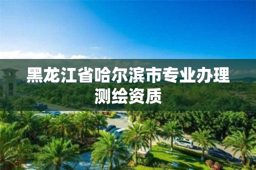 黑龍江省哈爾濱市專業(yè)辦理測繪資質(zhì)