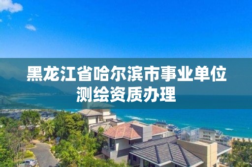 黑龍江省哈爾濱市事業單位測繪資質辦理