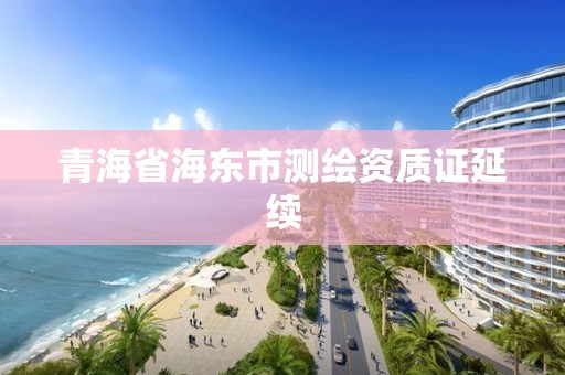 青海省海東市測繪資質證延續