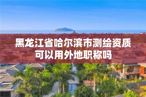 黑龍江省哈爾濱市測(cè)繪資質(zhì)可以用外地職稱嗎