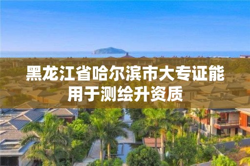 黑龍江省哈爾濱市大專證能用于測繪升資質