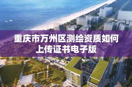 重慶市萬州區(qū)測繪資質如何上傳證書電子版