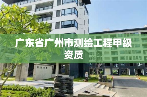 廣東省廣州市測繪工程甲級資質