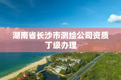 湖南省長沙市測繪公司資質丁級辦理