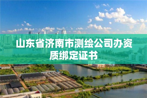 山東省濟南市測繪公司辦資質綁定證書