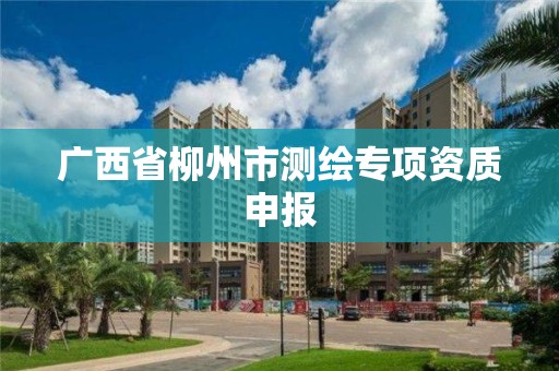 廣西省柳州市測繪專項資質申報