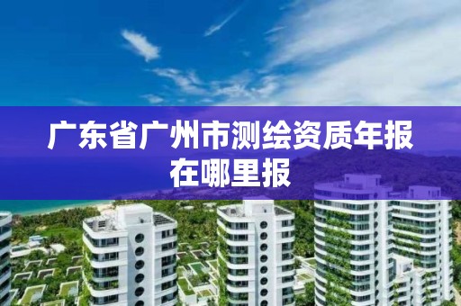 廣東省廣州市測繪資質年報在哪里報