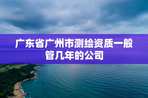 廣東省廣州市測繪資質一般管幾年的公司