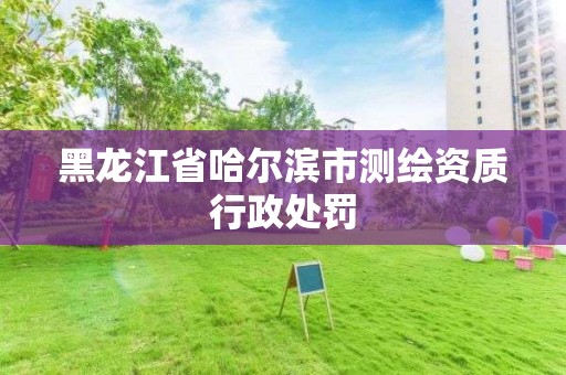 黑龍江省哈爾濱市測繪資質行政處罰